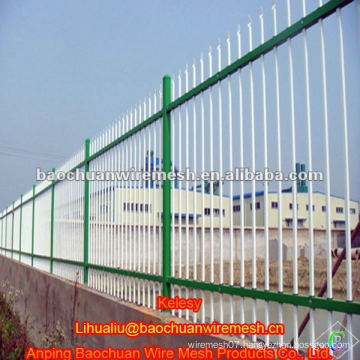 Rot proof zinc steel double beam type bounding wall wrought iron fence